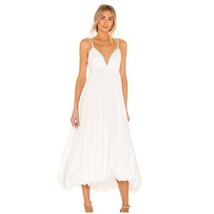 Cinq A Sept Effie Balloon Hem Midi Dress